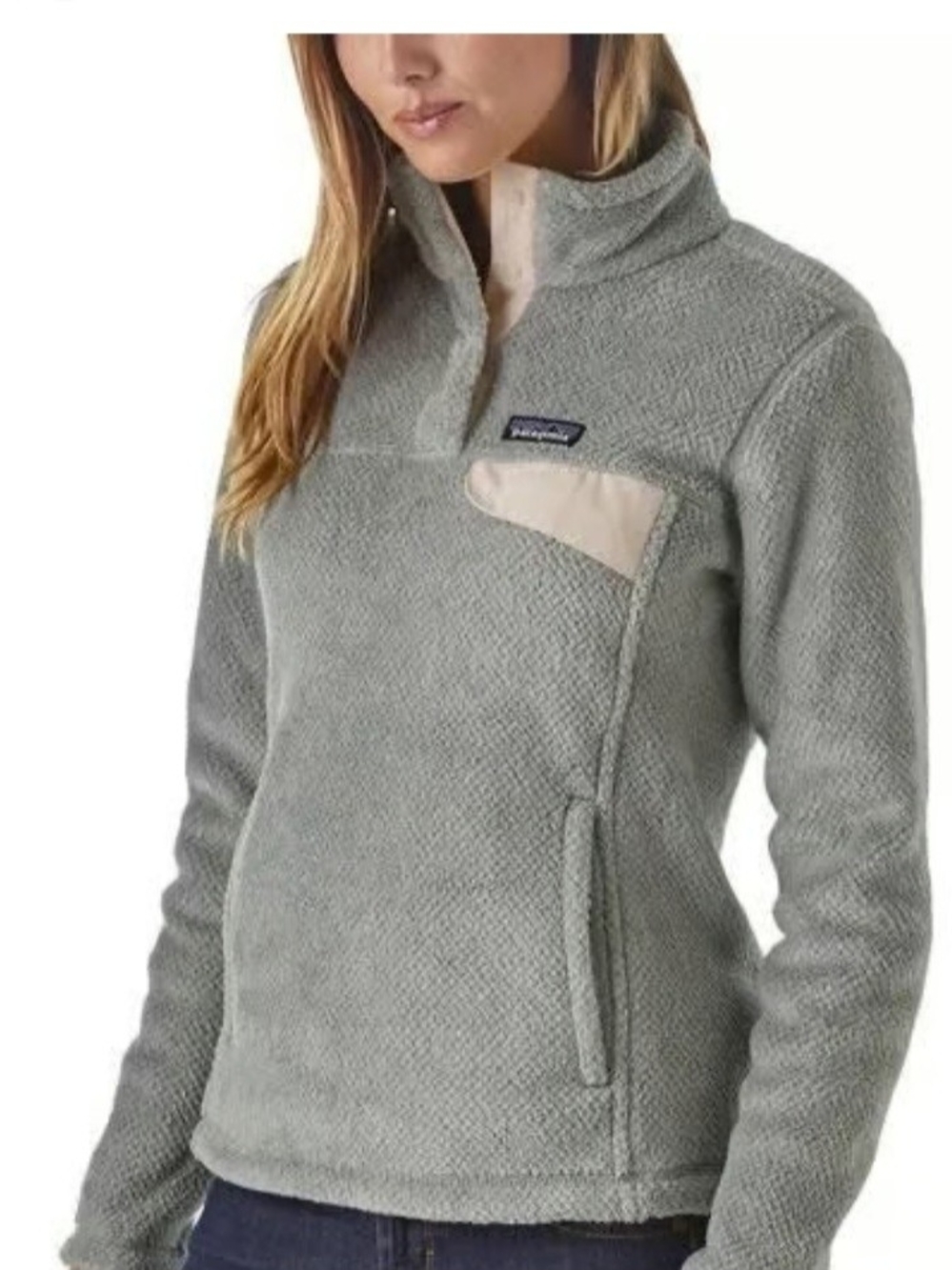 Patagonia Re Tool Snap Grey Pull Over Fleece